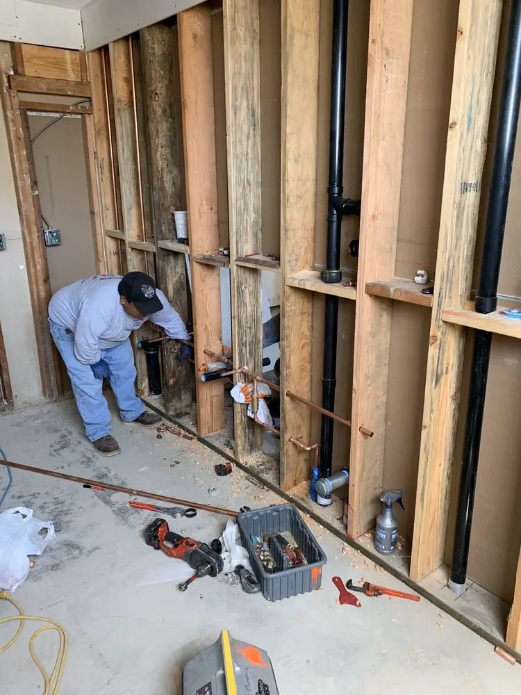 Commercial rough-in plumbing for Trenchless Sewer Repair in West Jefferson